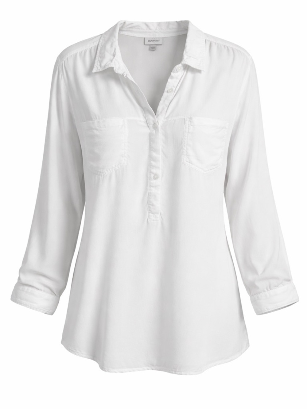 Avenue White Women's Button-Front Tunic Top